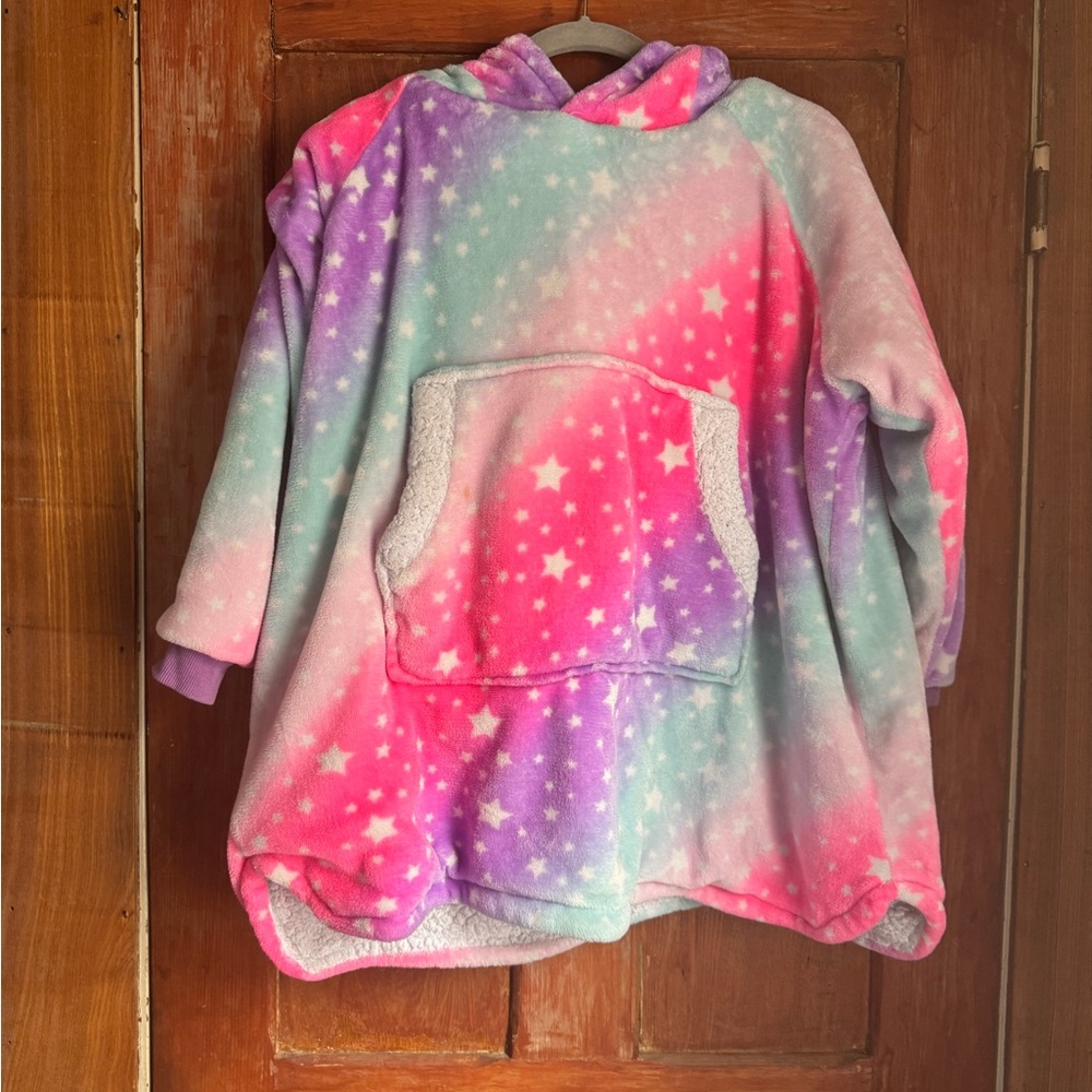 Colorful Starry Hooded Blanket